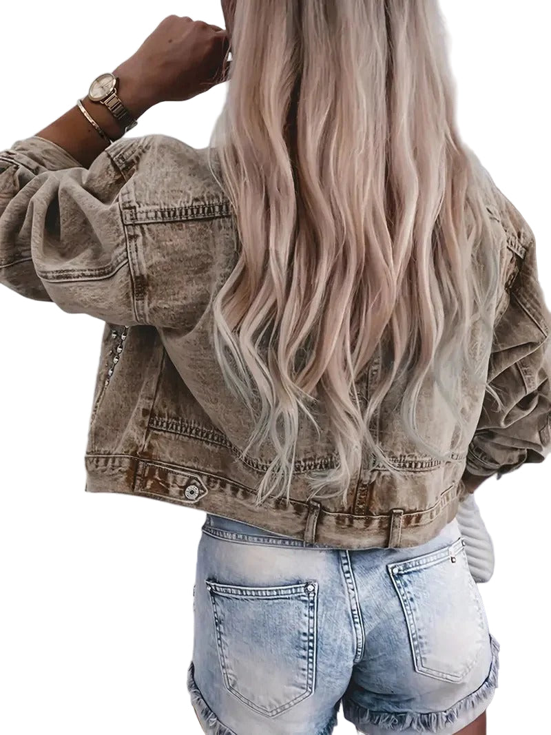 Women’s Studded Denim Jacket