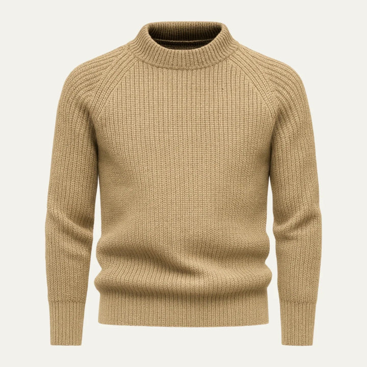 Men’s Hugo Ribbed Crewneck – Minimalist Winter Knit
