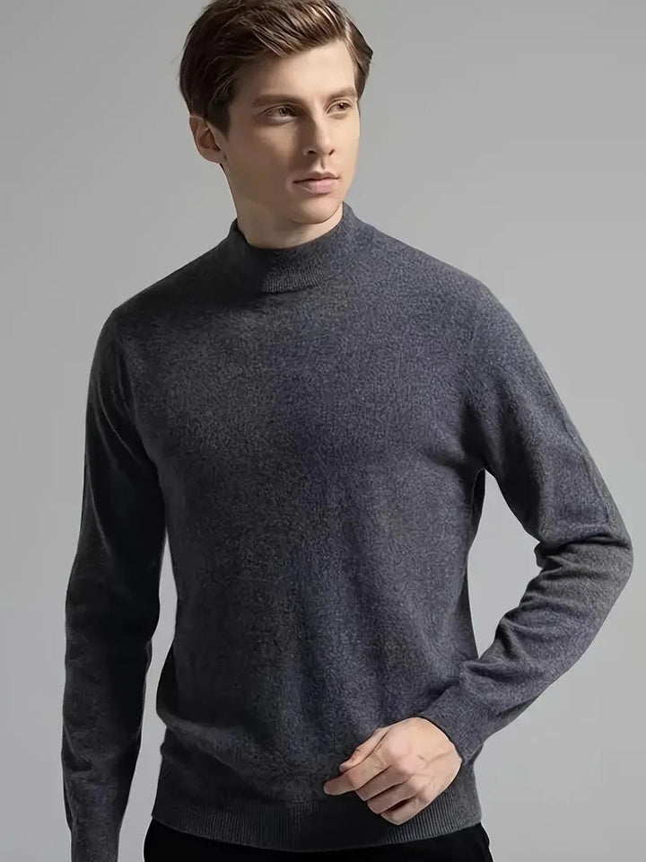 Men’s Elliot Mock Neck Wool-Blend Sweater