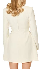 Women’s Vivienne Sculpted Button-Front Mini Coat Dress