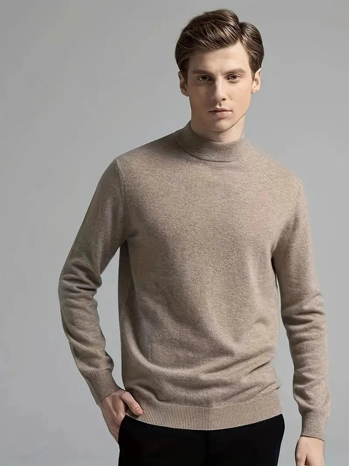 Men’s Elliot Mock Neck Wool-Blend Sweater