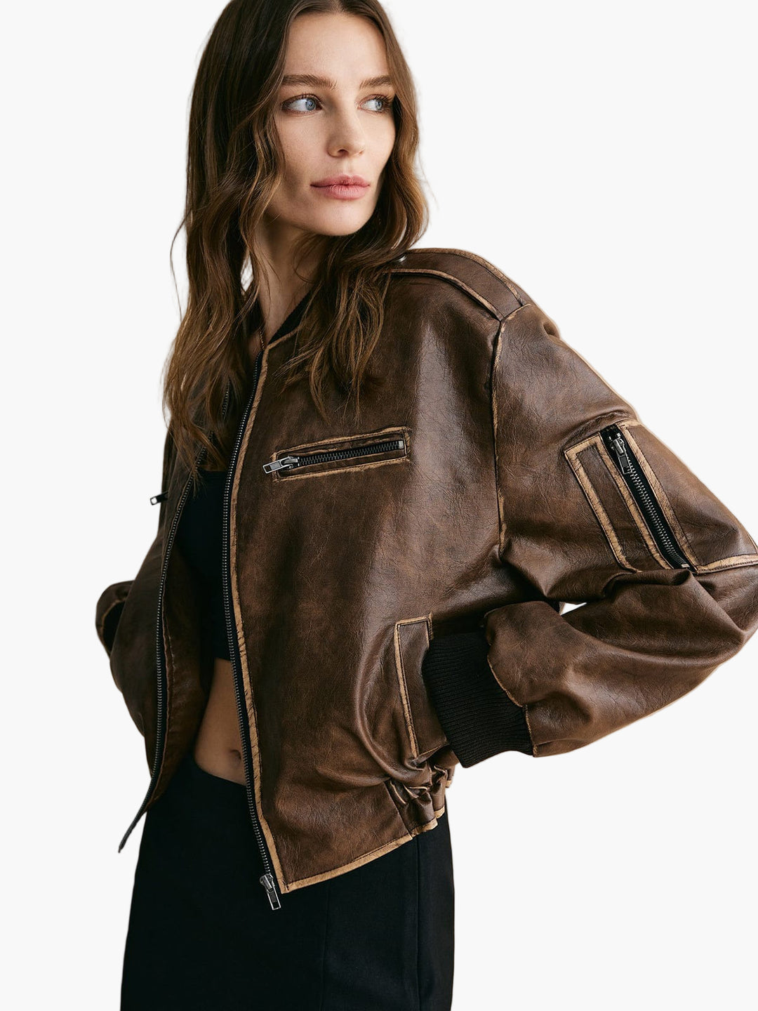 Women’s Rogue Vintage Leather Bomber