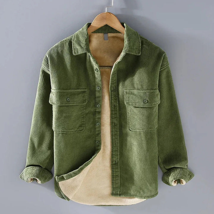 Men’s Rowan Corduroy Sherpa-Lined Overshirt