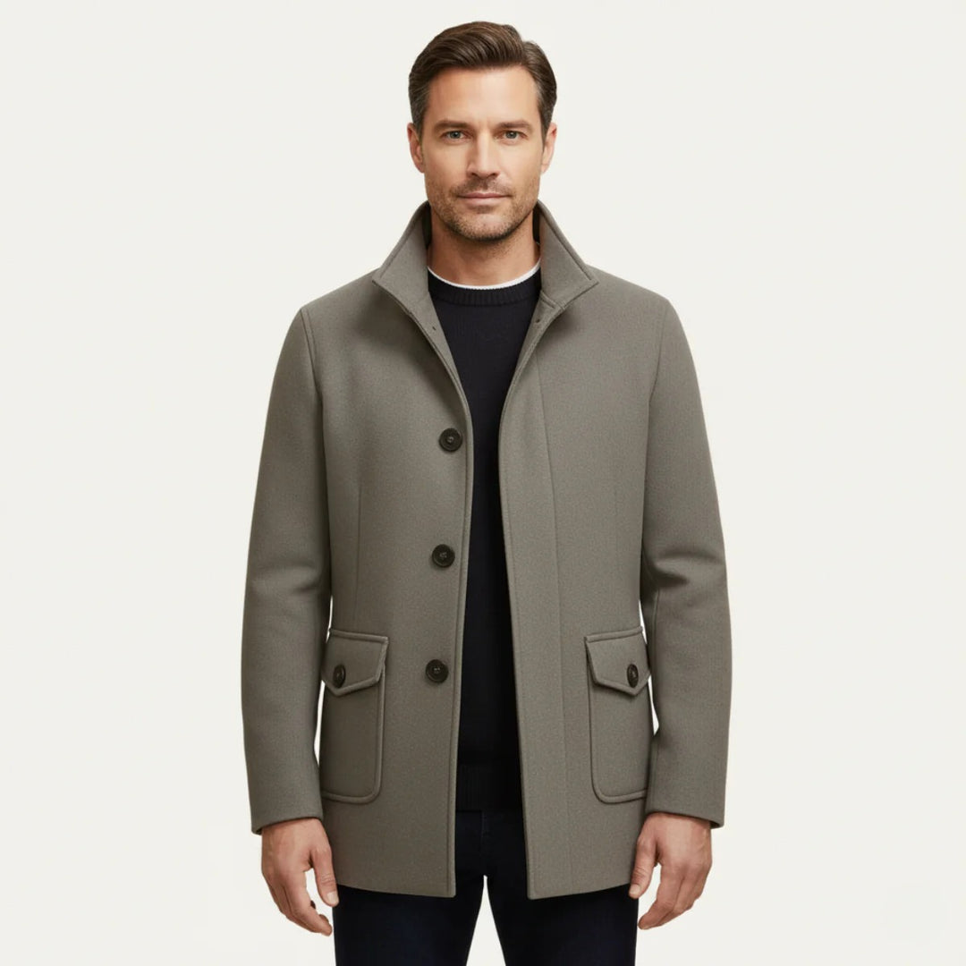 Men’s Harrington Wool Coat – Urban Classic Edit