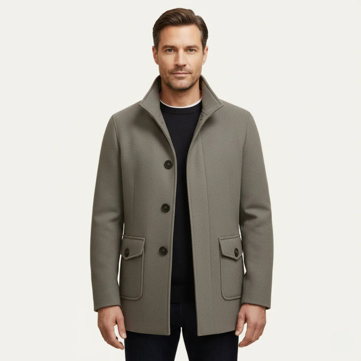 Men’s Harrington Wool Coat – Urban Classic Edit