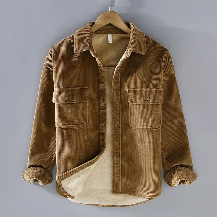 Men’s Rowan Corduroy Sherpa-Lined Overshirt