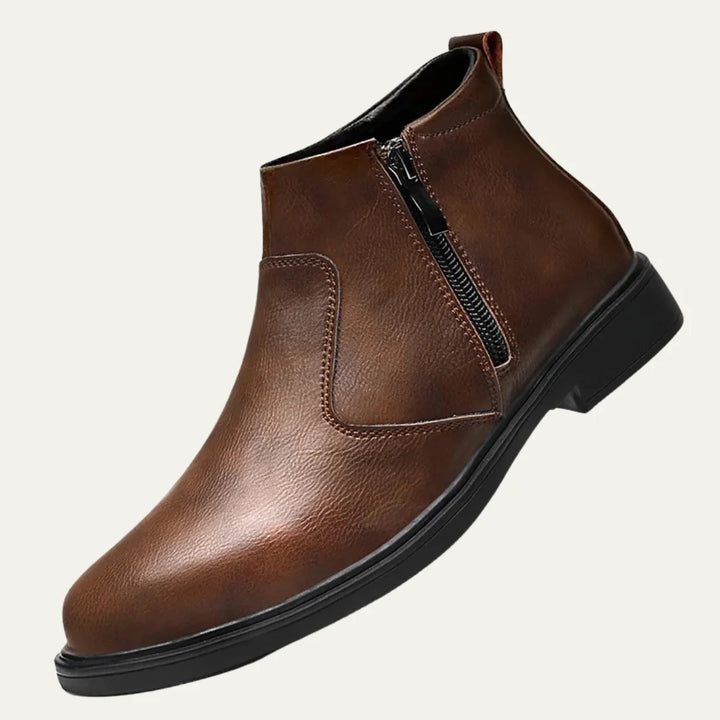 Men’s Carter Leather Zip Ankle Boots