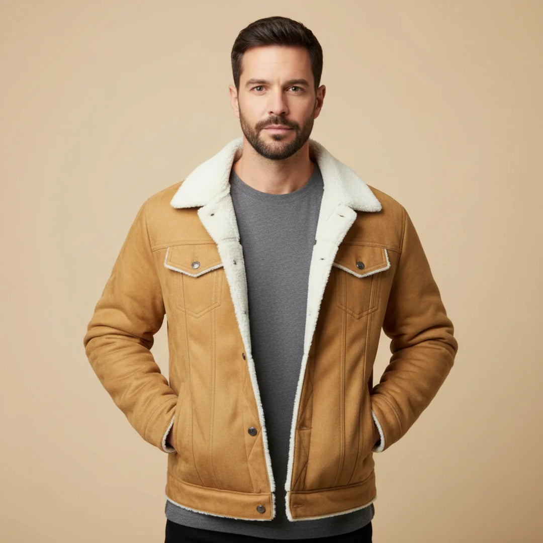 Men’s Nordic Shearling Jacket – Winter Luxe Edition