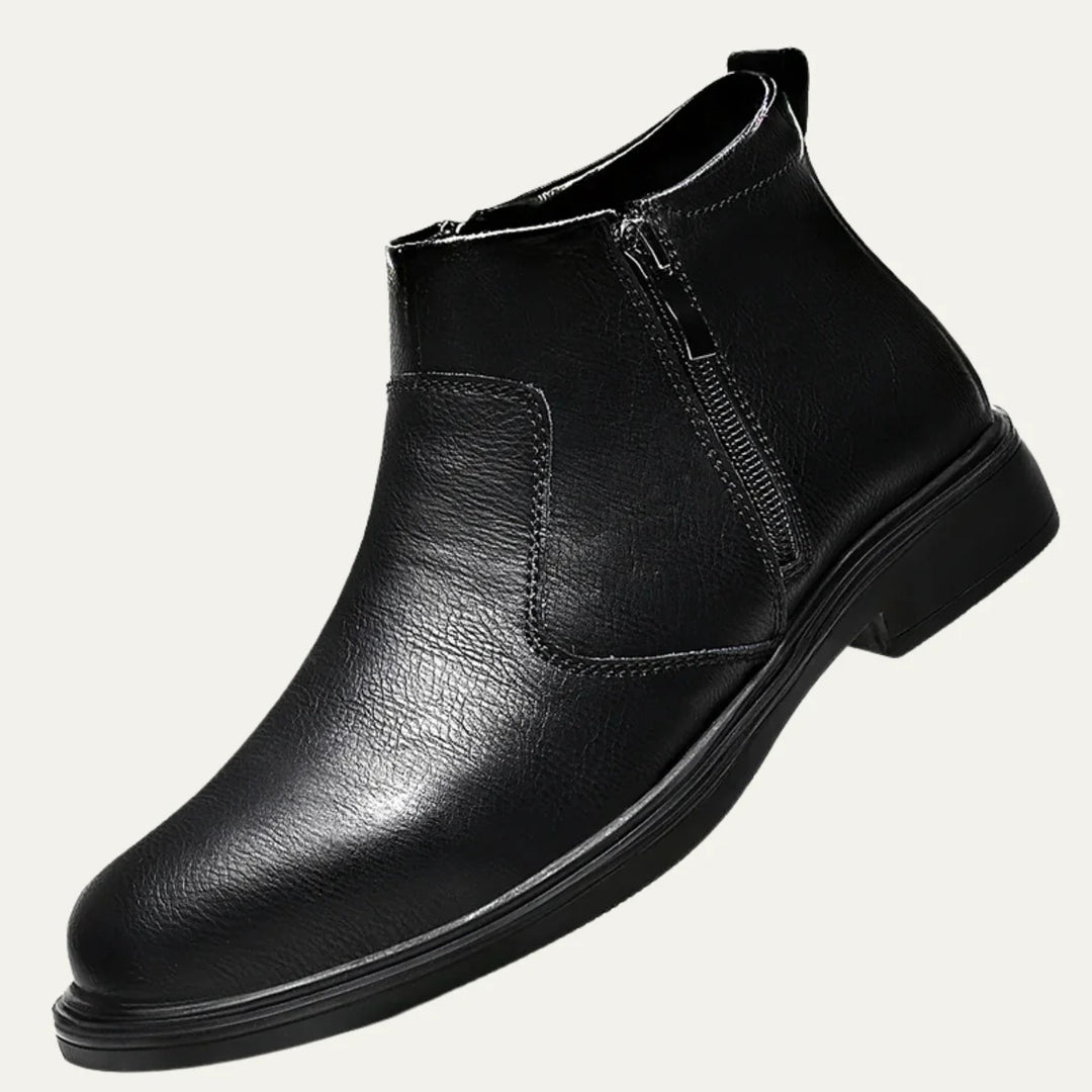 Men’s Carter Leather Zip Ankle Boots