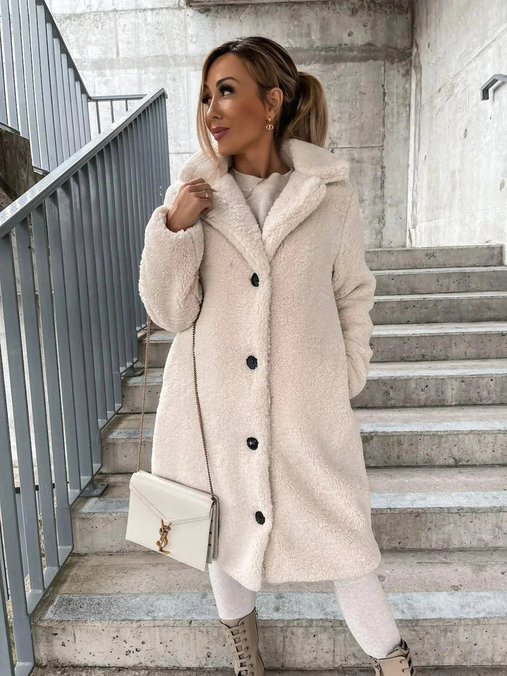 Women’s Sienna Longline Teddy Coat