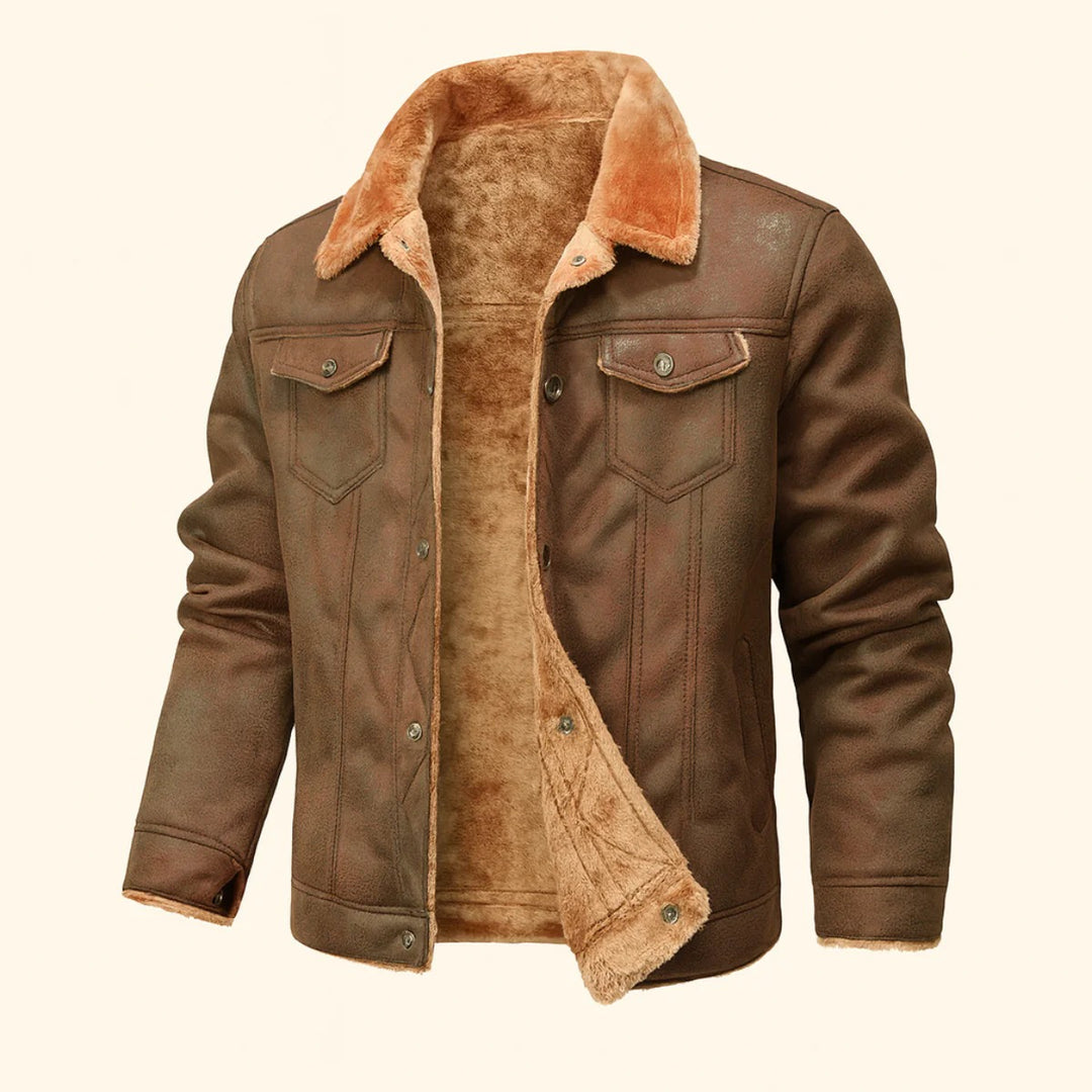 Men’s Nordic Shearling Jacket – Winter Luxe Edition