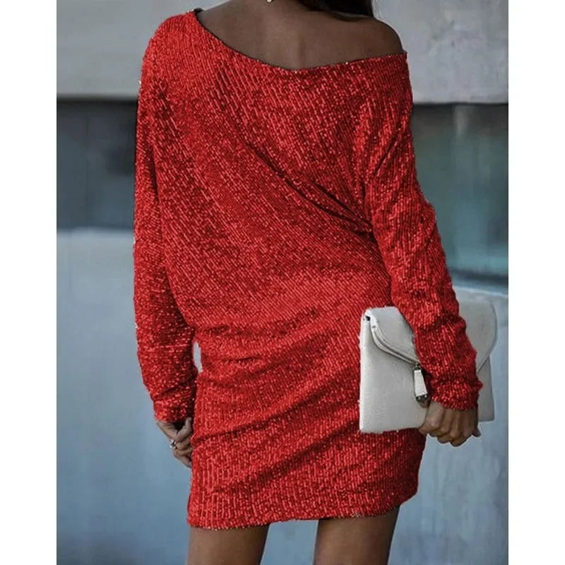 Women’s Amara Sequin Off-Shoulder Dress