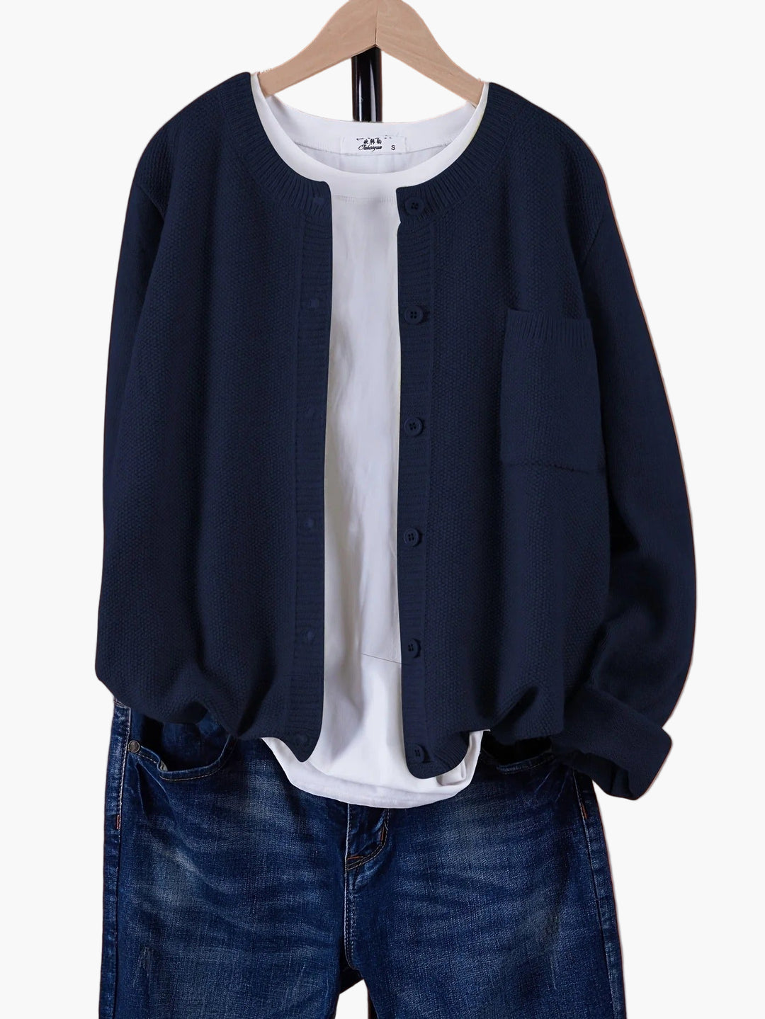 Women’s Oversized Knit Cardigan – Casual Everyday Layer