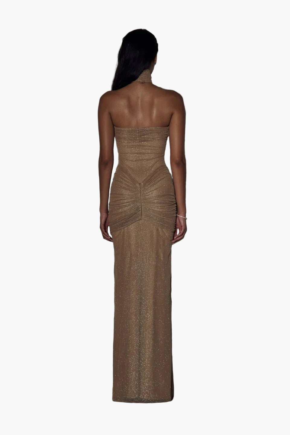 Women’s Strapless Sheer Maxi Dress
