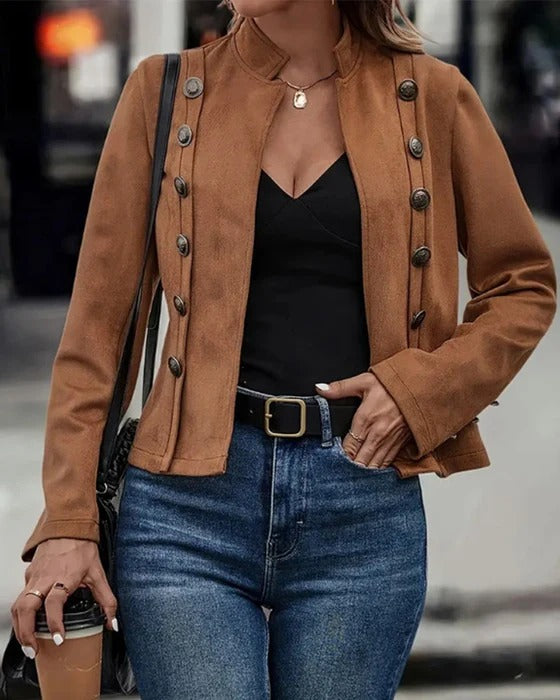 Women’s Emilia Double-Breasted Button Jacket