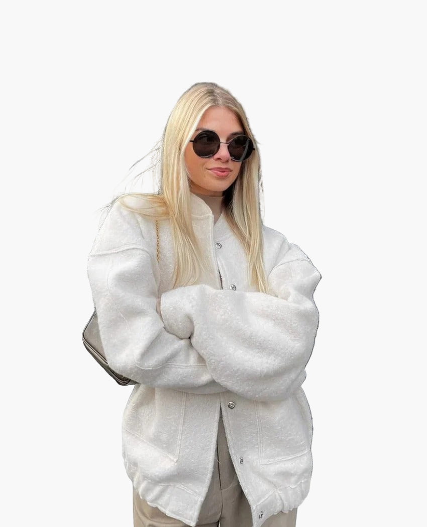 Women’s Wool-Blend Oversized Jacket