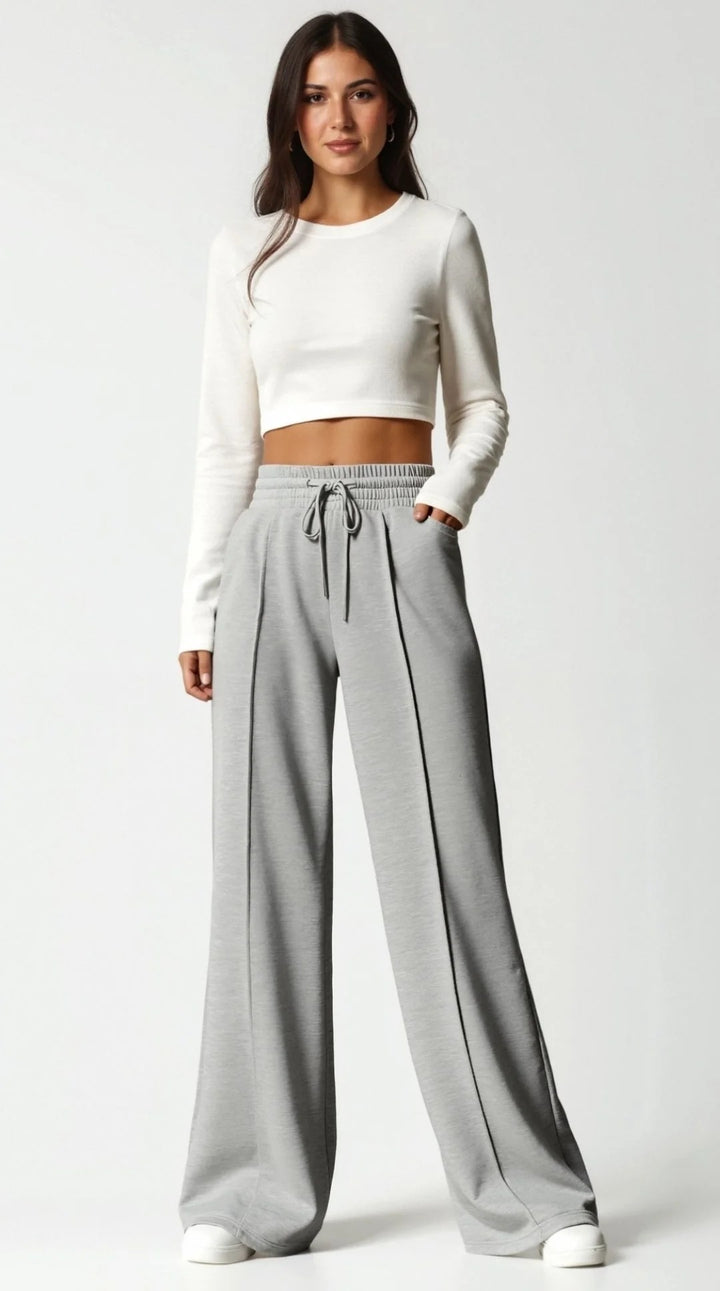 Women’s Aria Wide-Leg Drawstring Lounge Trousers
