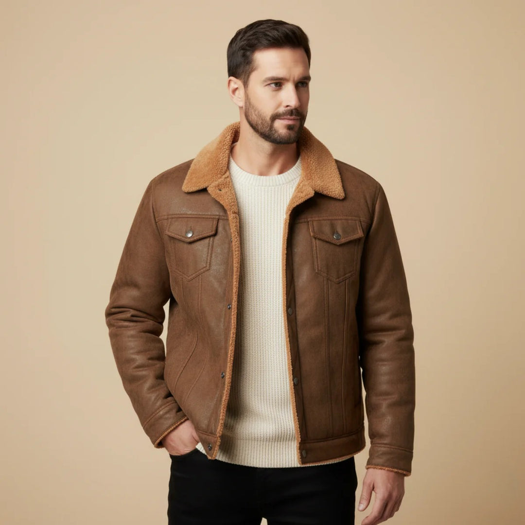Men’s Nordic Shearling Jacket – Winter Luxe Edition