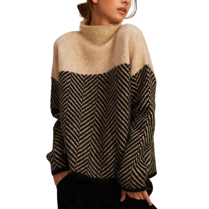 Women’s Marlowe Geometric Contrast Sweater