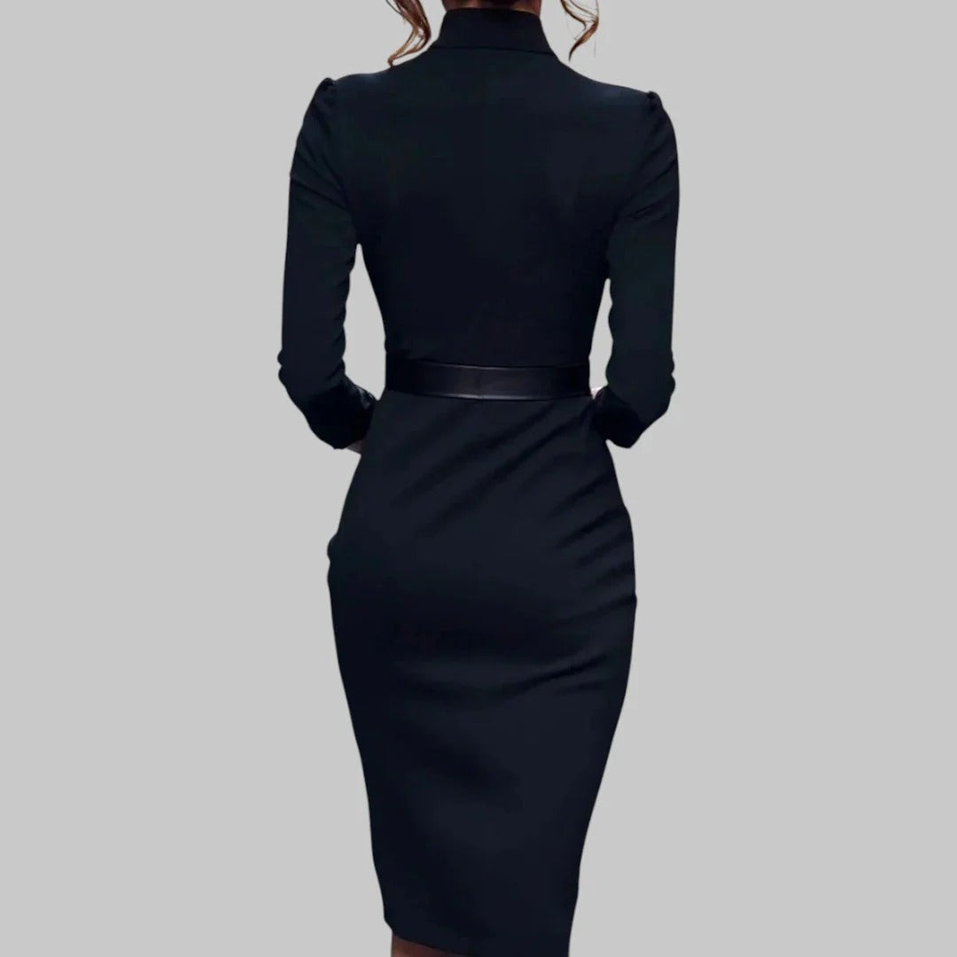Women’s Maren Belted V-Neck Pencil Dress