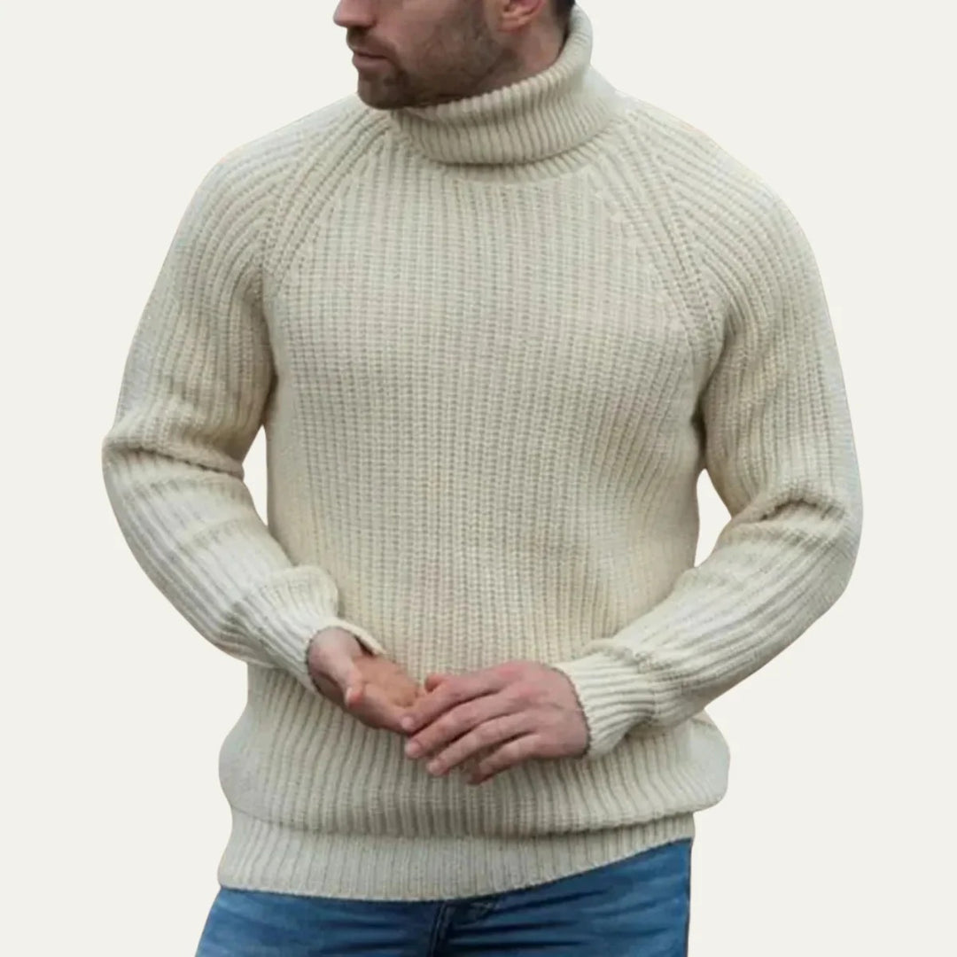 Men’s Arlo Ribbed Turtleneck – Timeless Knit Essential