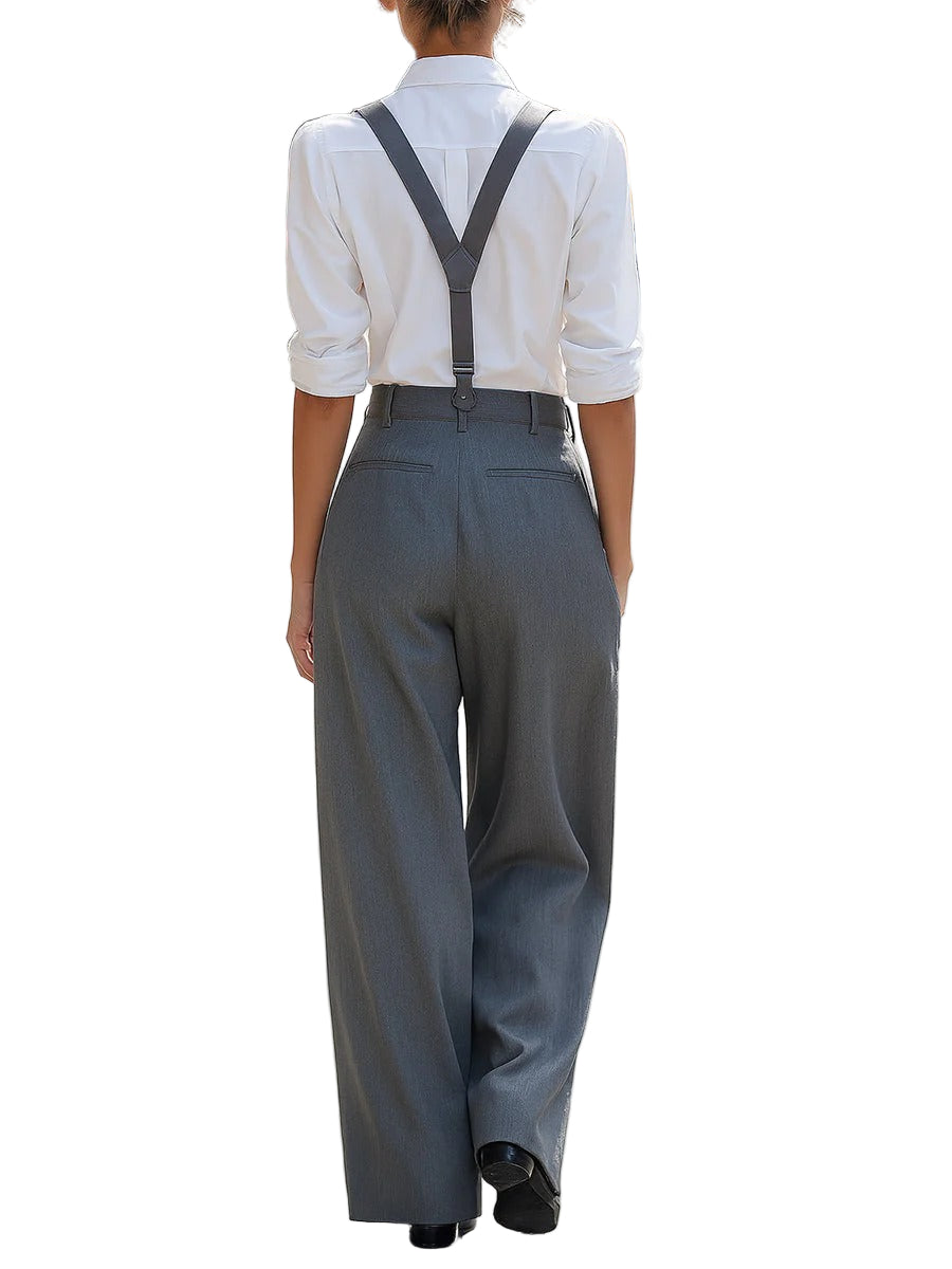 Women’s Amelia High-Waist Trouser & Suspender Set
