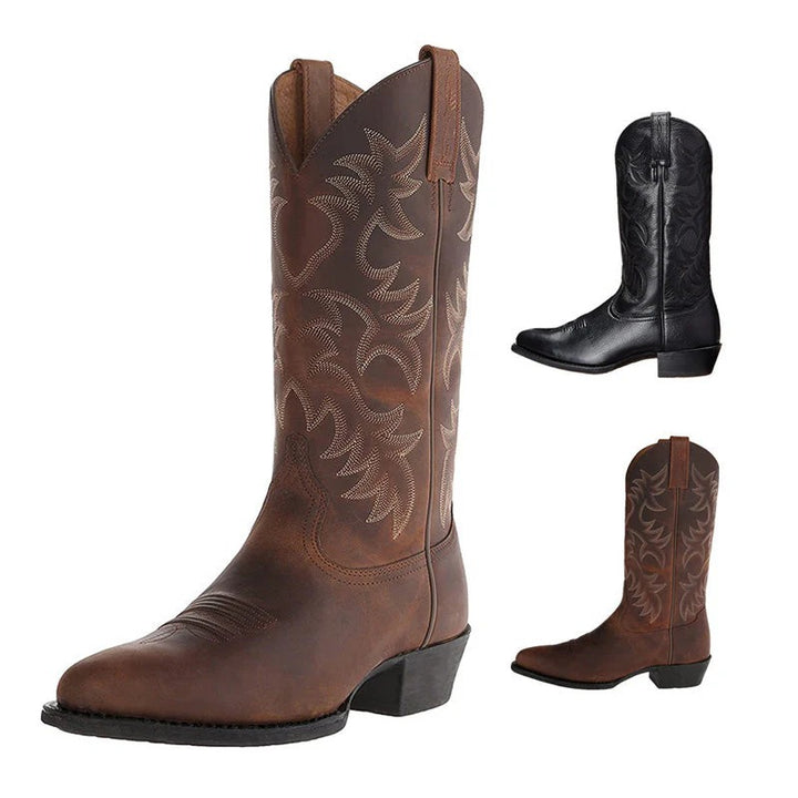Women’s Frontier Black Western Cowboy Boots