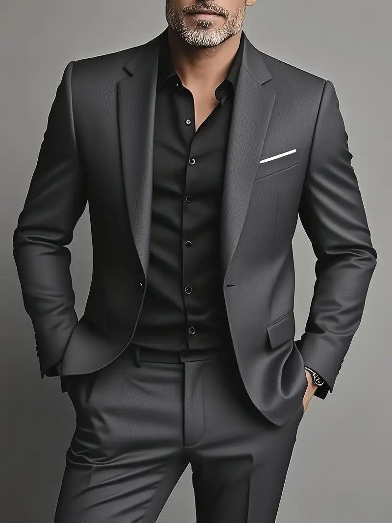 Men’s Nero Suit – Midnight Sophistication