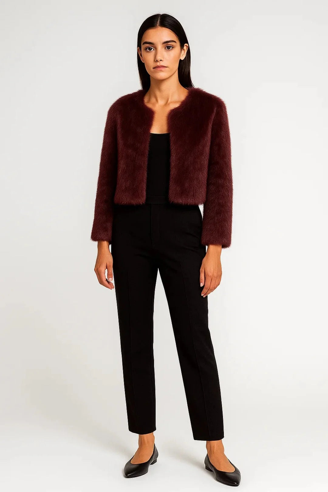 Women’s Marlowe Cropped Faux Fur Jacket