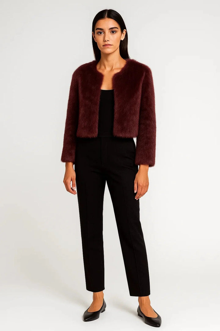 Women’s Marlowe Cropped Faux Fur Jacket