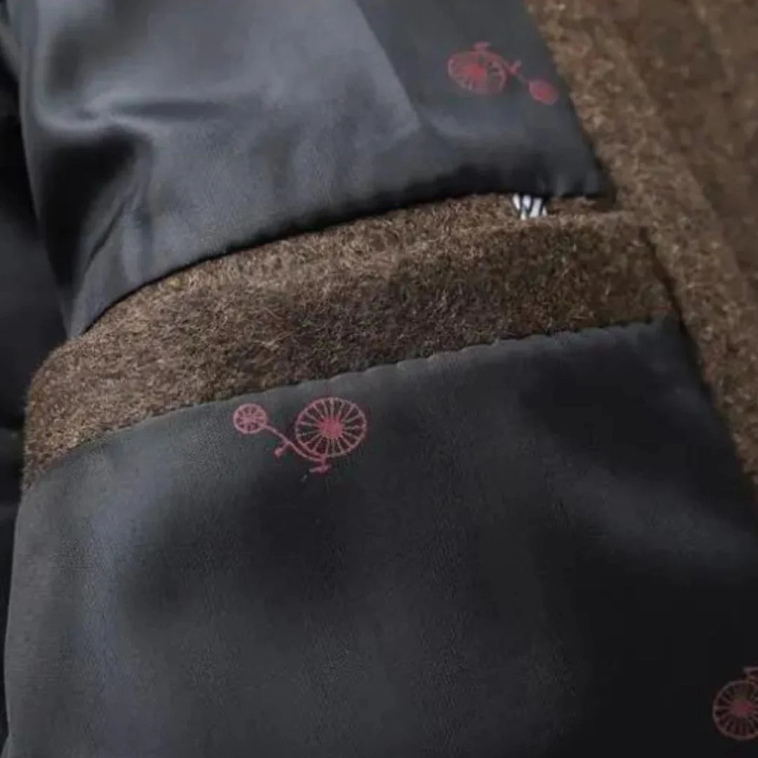 Men’s Winston Overcoat – Refined Stand Collar Classic