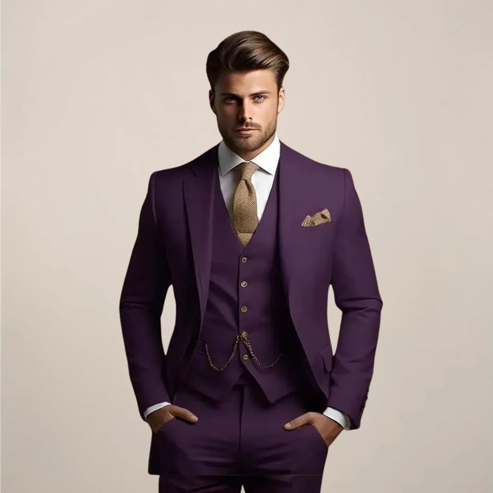 Men’s Valor Suit – Three-Piece Formal Ensemble