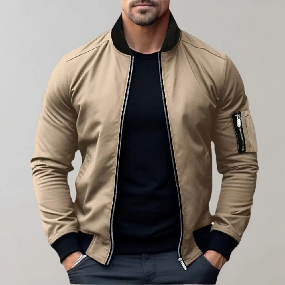 Men’s AeroFlex Lightweight Zip-Up Bomber Jacket
