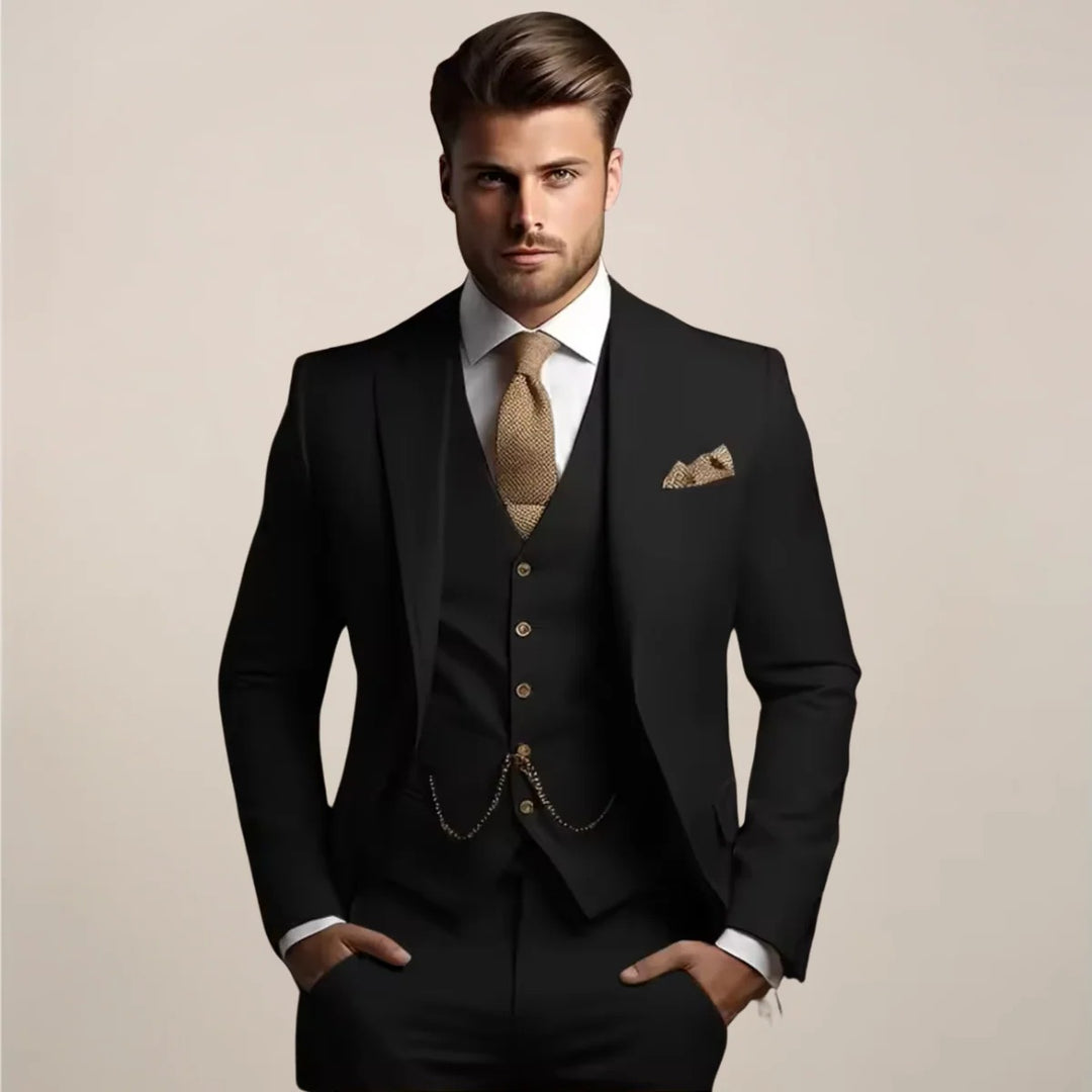 Men’s Valor Suit – Three-Piece Formal Ensemble