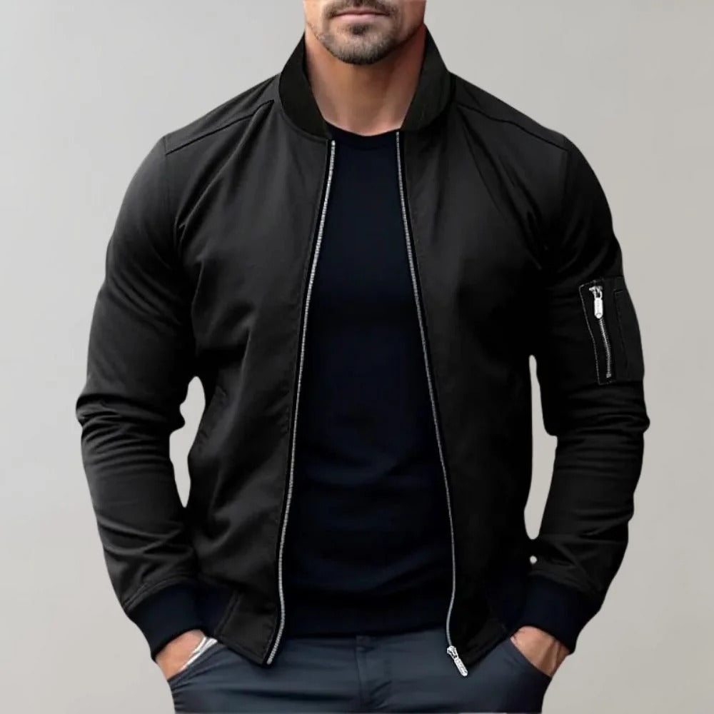 Men’s AeroFlex Lightweight Zip-Up Bomber Jacket