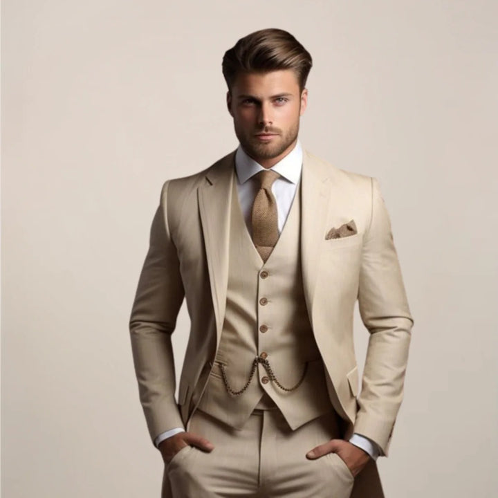 Men’s Valor Suit – Three-Piece Formal Ensemble