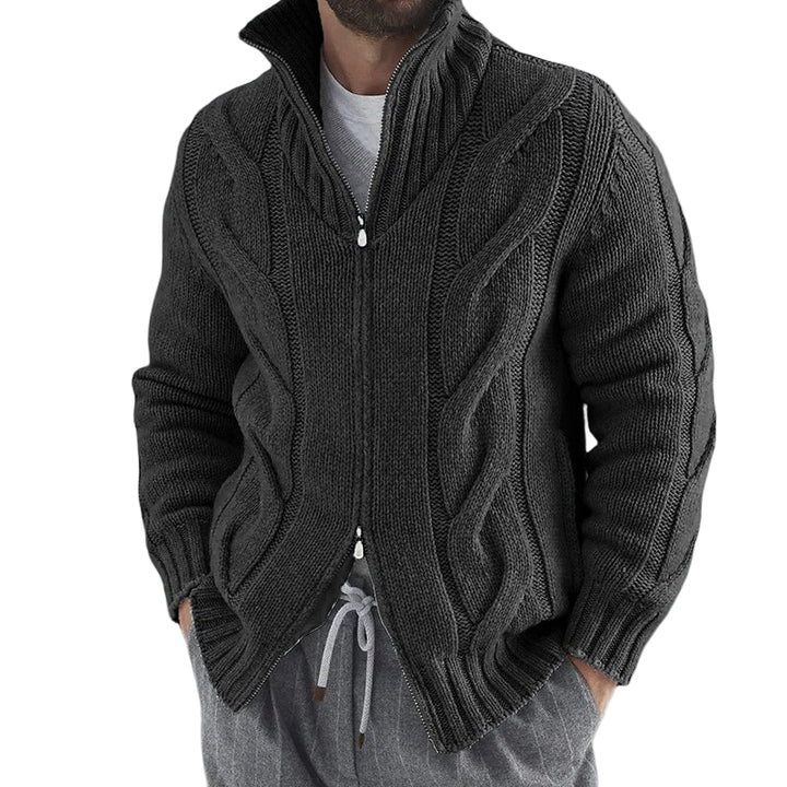 Men’s Winslow Cable Knit Zip Cardigan