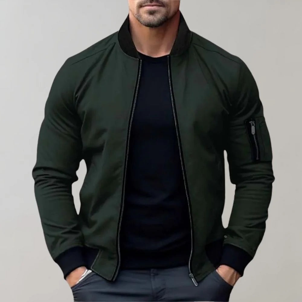Men’s AeroFlex Lightweight Zip-Up Bomber Jacket