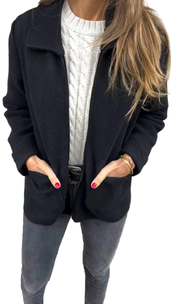 Women’s Everyday Chic Zip-Up Pocket Jacket
