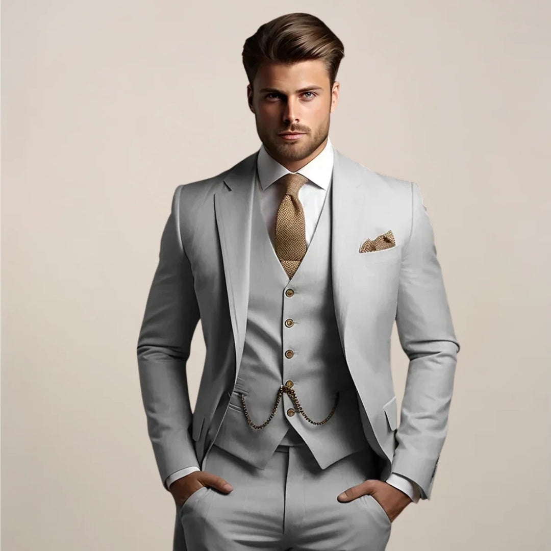 Men’s Valor Suit – Three-Piece Formal Ensemble
