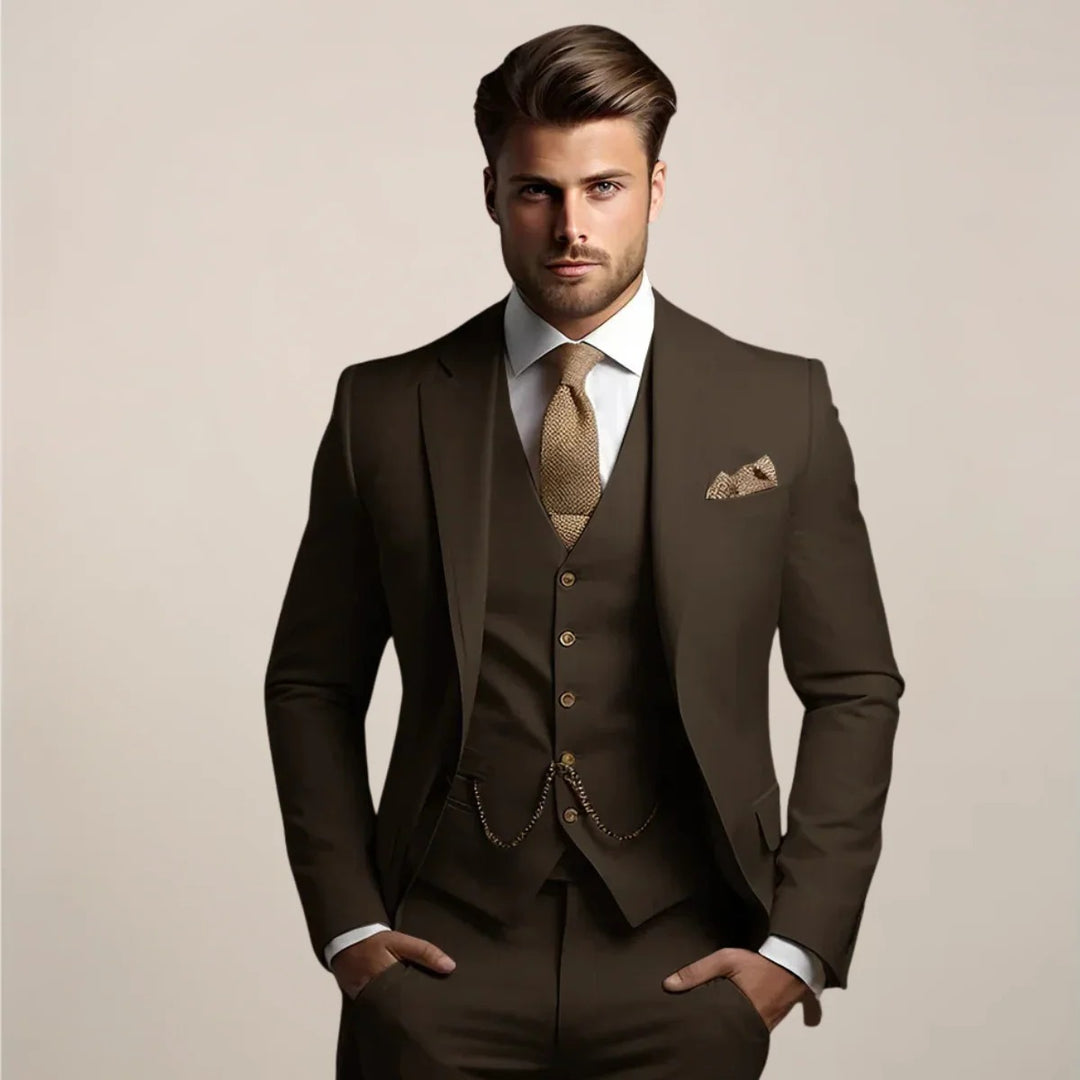 Men’s Valor Suit – Three-Piece Formal Ensemble