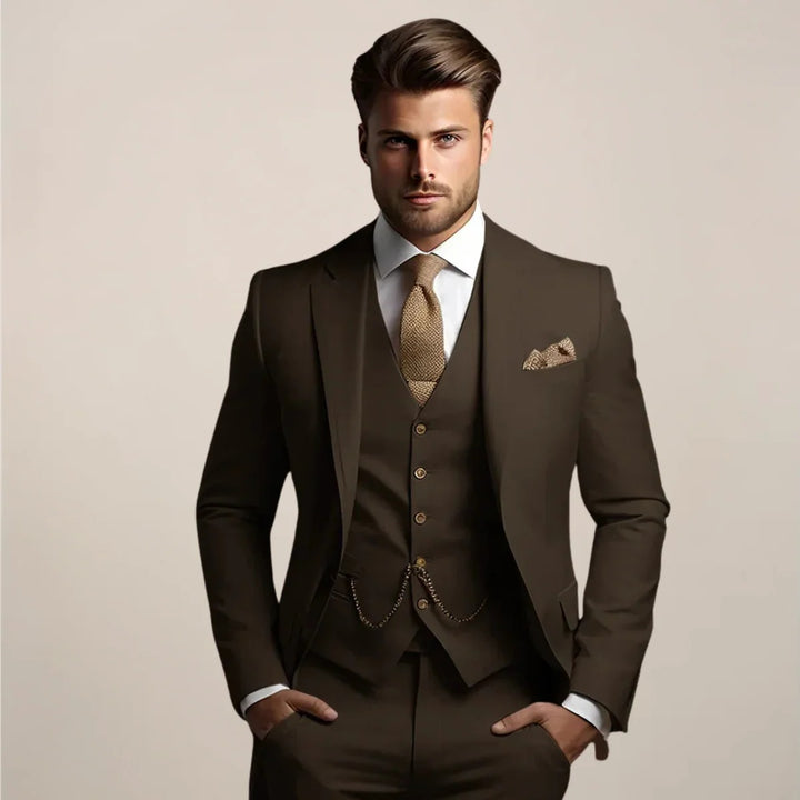 Men’s Valor Suit – Three-Piece Formal Ensemble