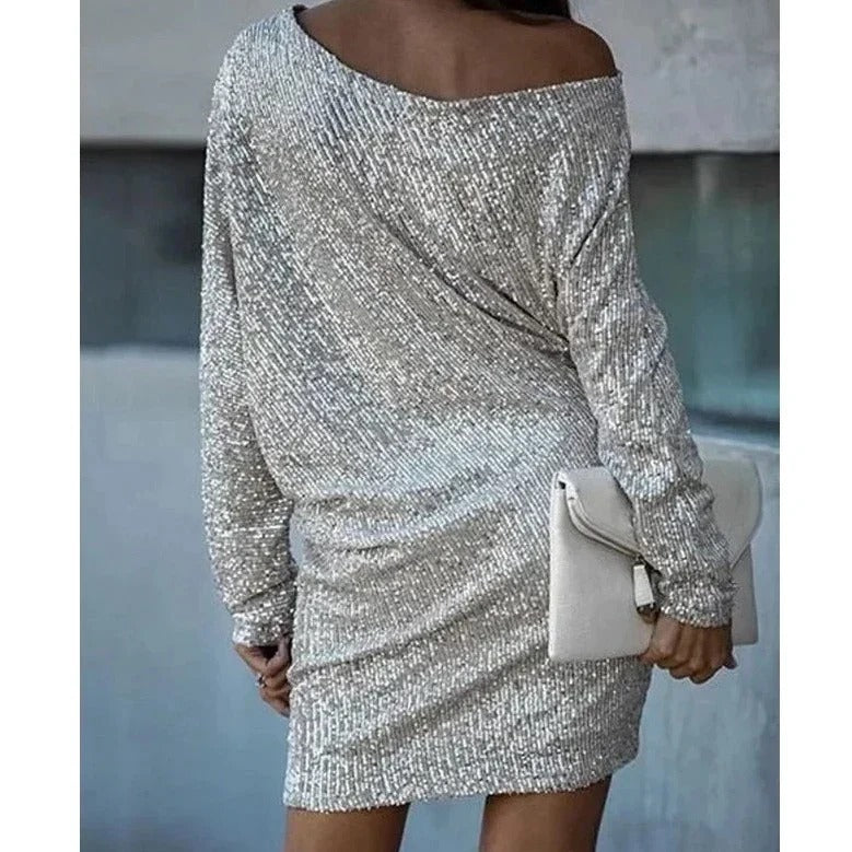 Women’s Amara Sequin Off-Shoulder Dress