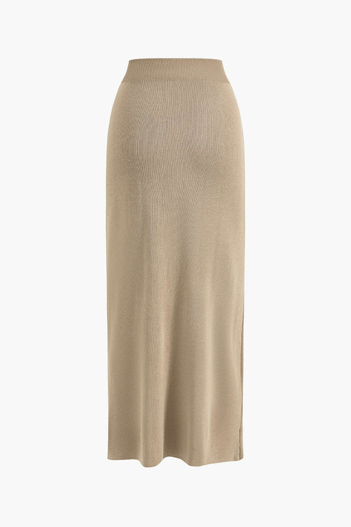 Women’s Dahlia Button-Front Knit Skirt Set