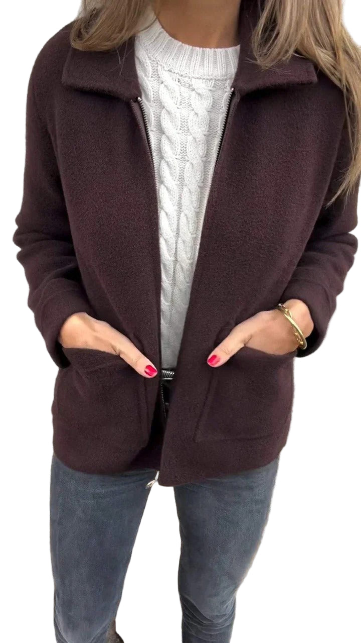 Women’s Everyday Chic Zip-Up Pocket Jacket
