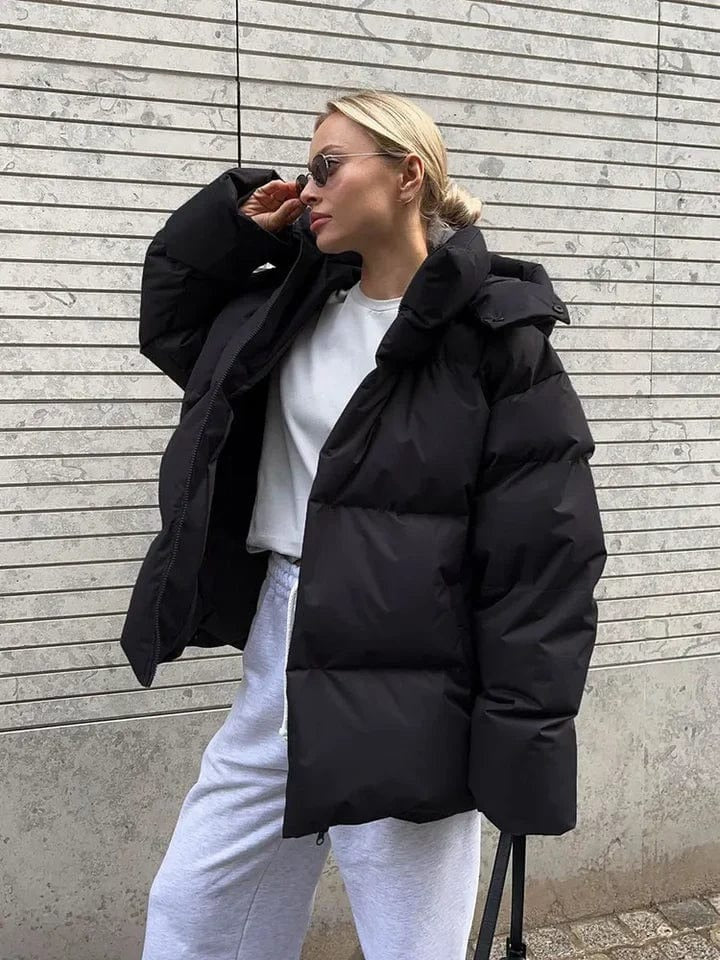 Women’s Nordic Loft High Collar Oversized Puffer Jacket