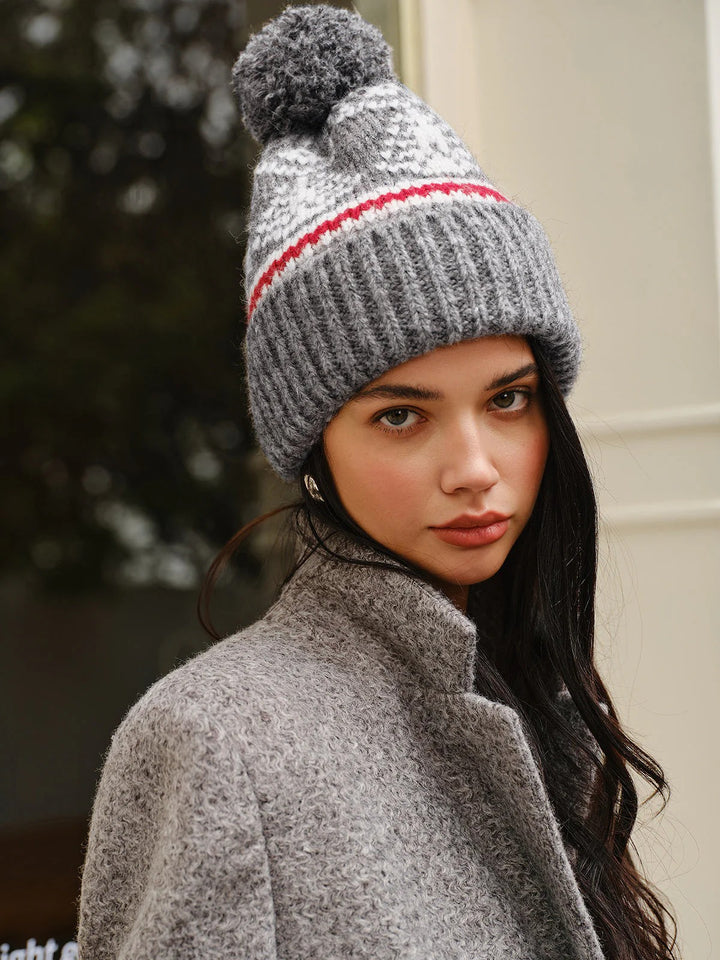 Women’s Elise Nordic Pom-Pom Knit Beanie