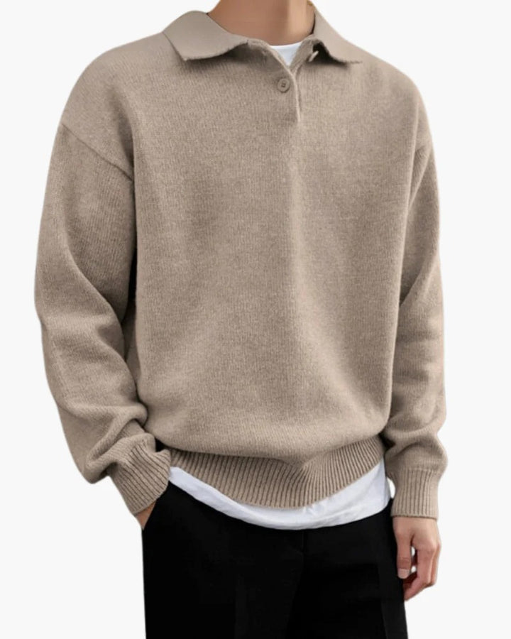 Men’s Matteo Knit Polo Sweater