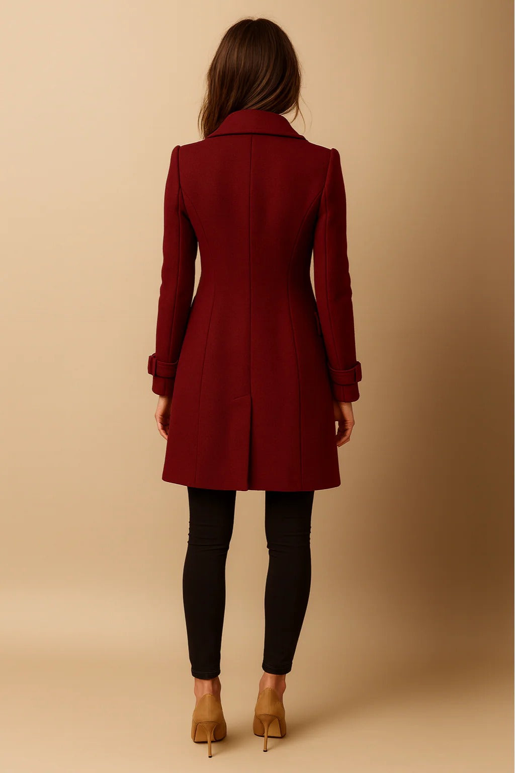 Women’s Elara Double-Breasted Tailored Wool Coat