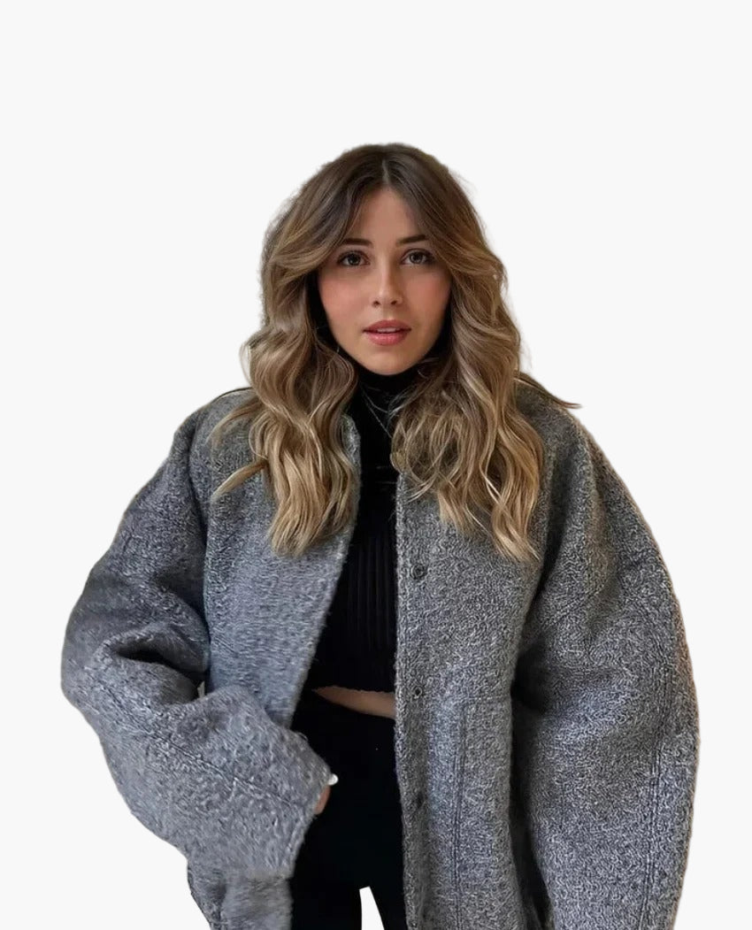 Women’s Wool-Blend Oversized Jacket